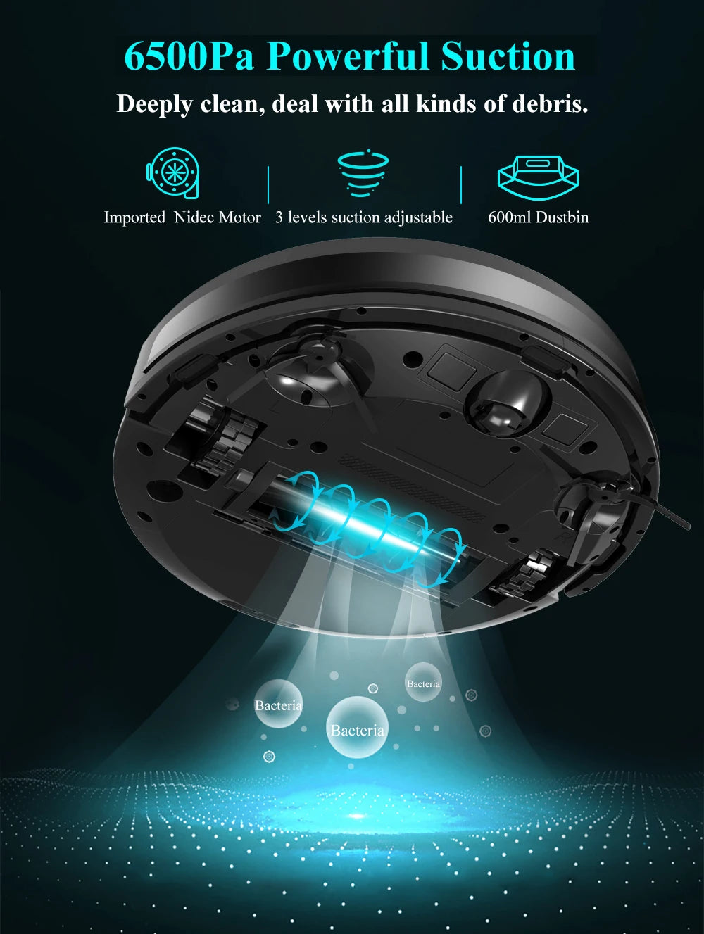 ABIR X8 Robot Vacuum – Laser Navigation, Multi-Floor Mapping