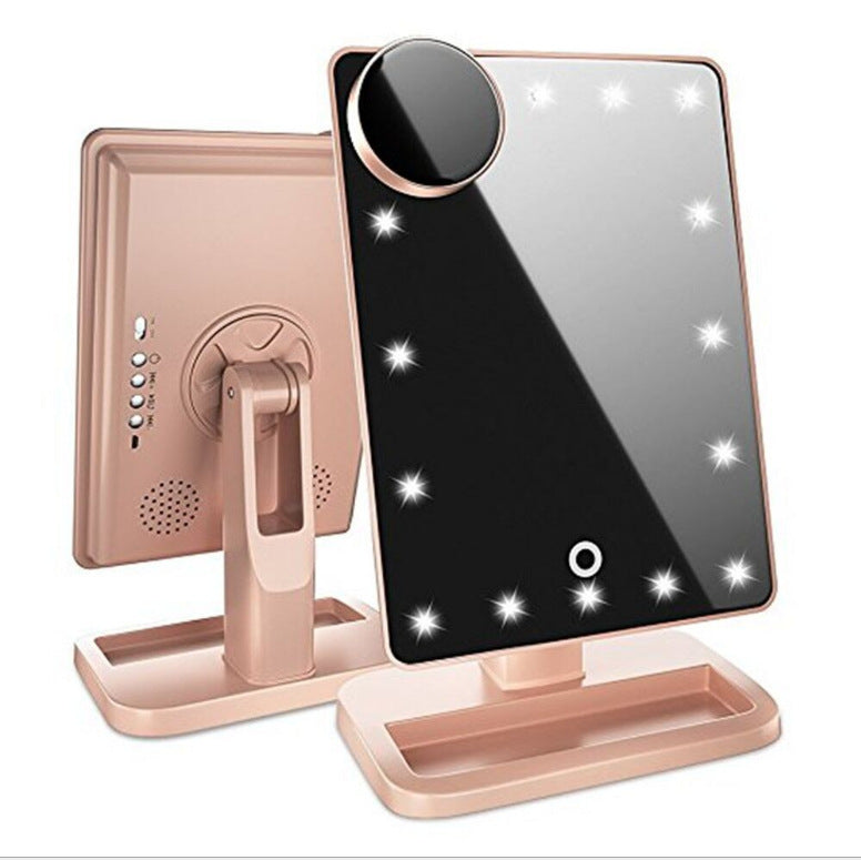 Lifestyle Gadgets - LED Touch Makeup Mirror with Bluetooth Speaker