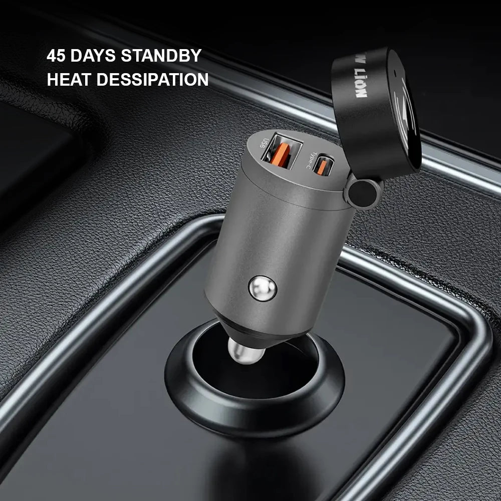 Dual Fast Port Car Charger with Car Tracker - Worldwide Coverage