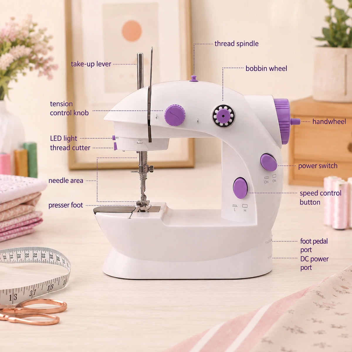 Mini Portable Electric Sewing Machin