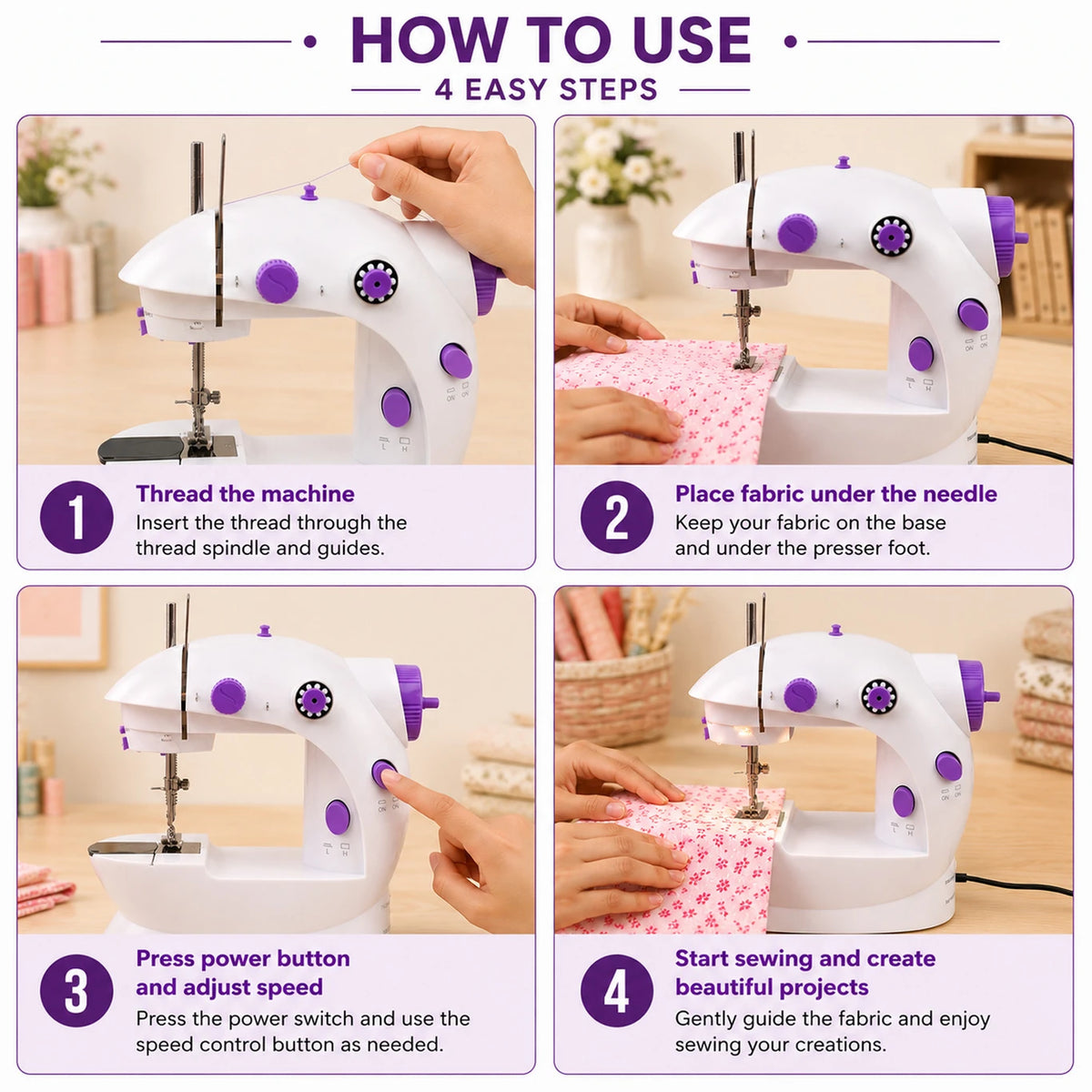 Mini Portable Electric Sewing Machin