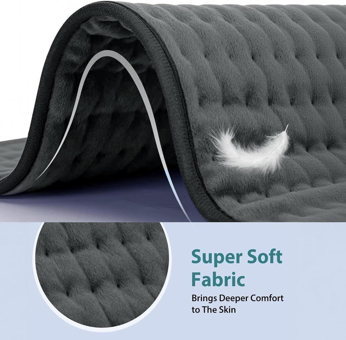 Electric Heating Pad for Back & Neck Pain Relief