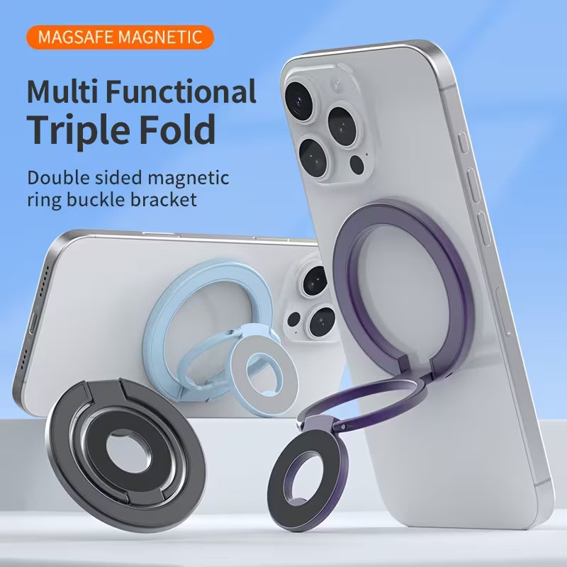 3-Ring Magnetic Foldable Phone Stand