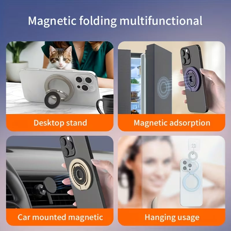 3-Ring Magnetic Foldable Phone Stand