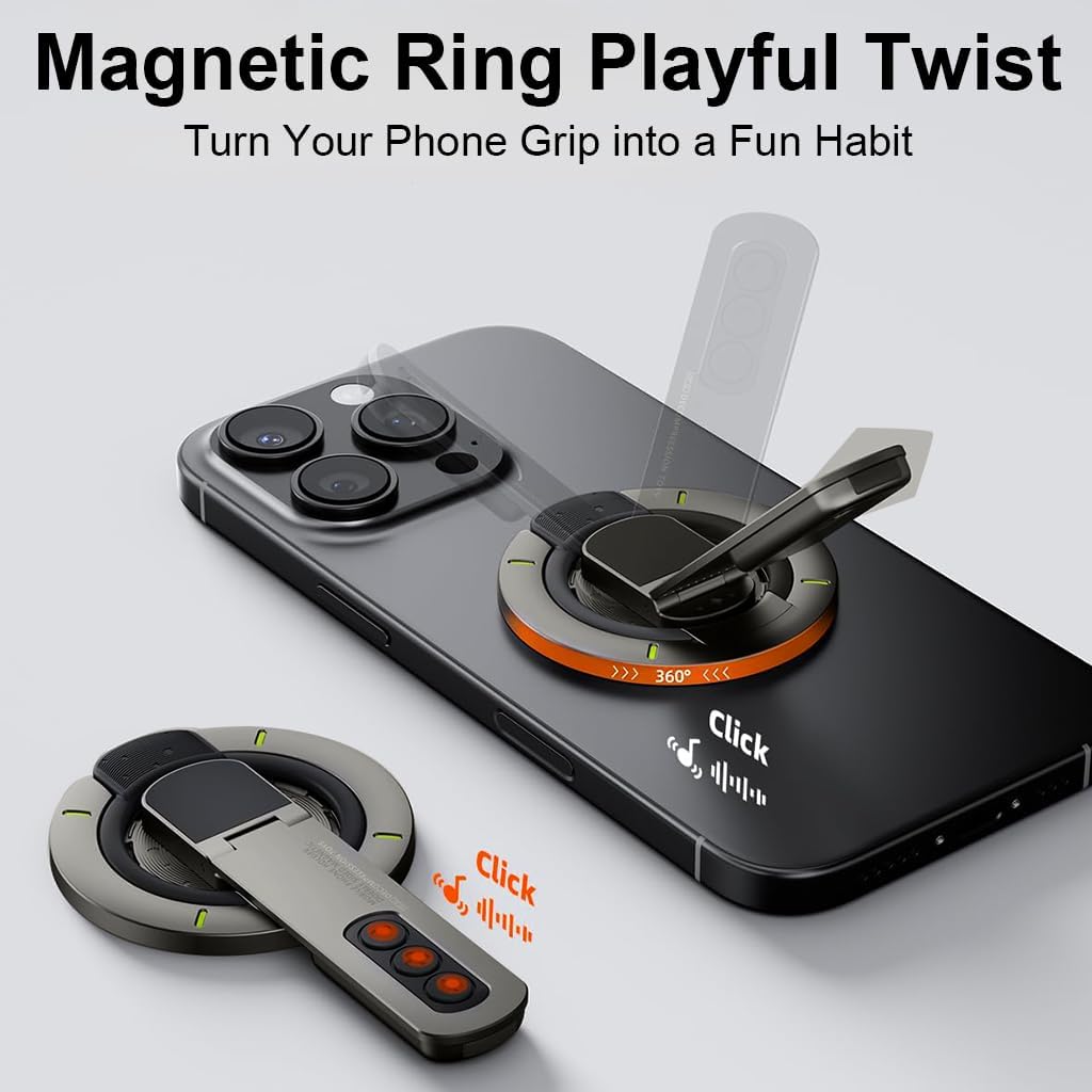 3-in-1 Magnetic Phone Ring Holder