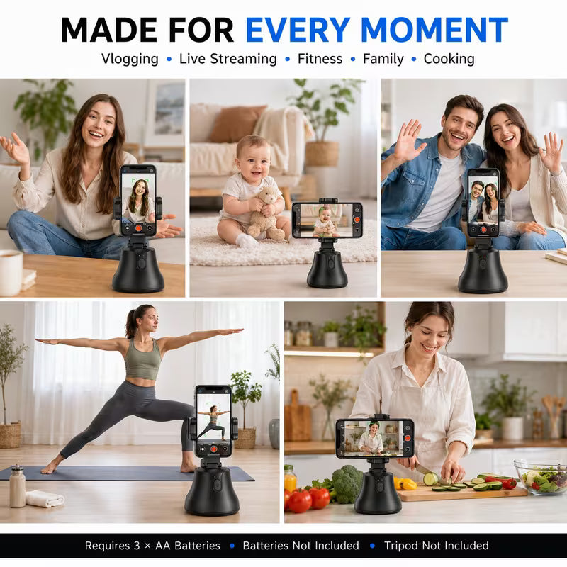 360° Auto Face Tracking Phone Holde