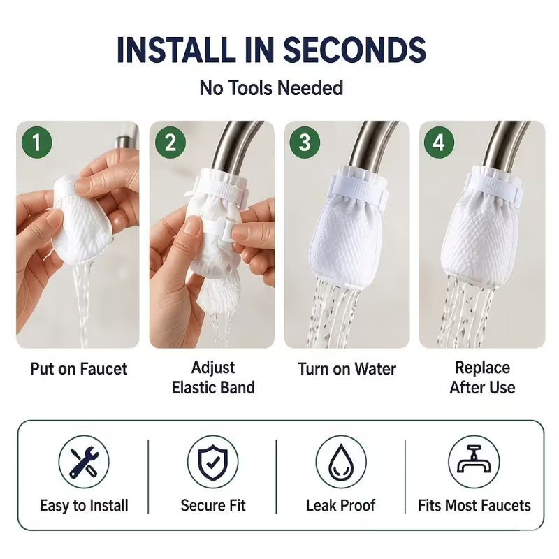 53-Piece Tap Water Filter Set