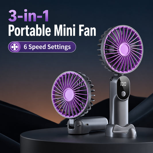 3-in-1 Portable Mini Fan