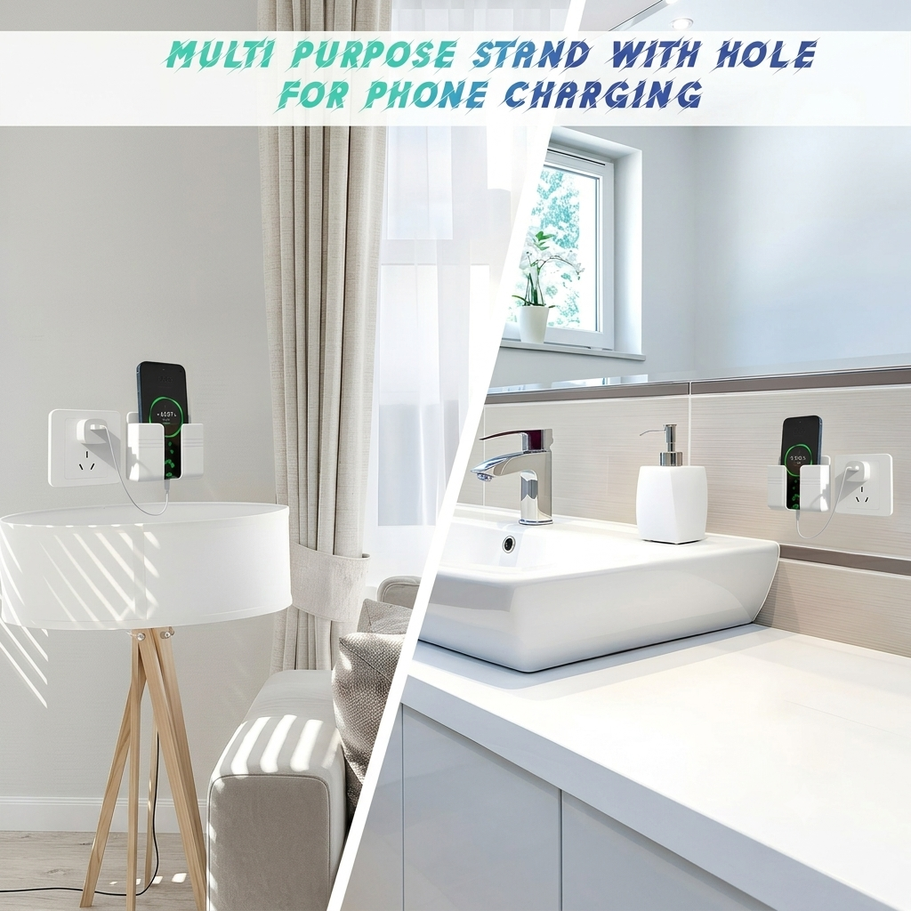 Multi-Functional Wall-Mounted Phone Holder - 4 Pcs