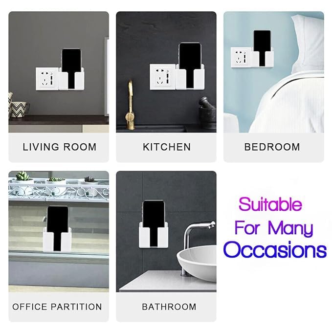 Multi-Functional Wall-Mounted Phone Holder - 4 Pcs
