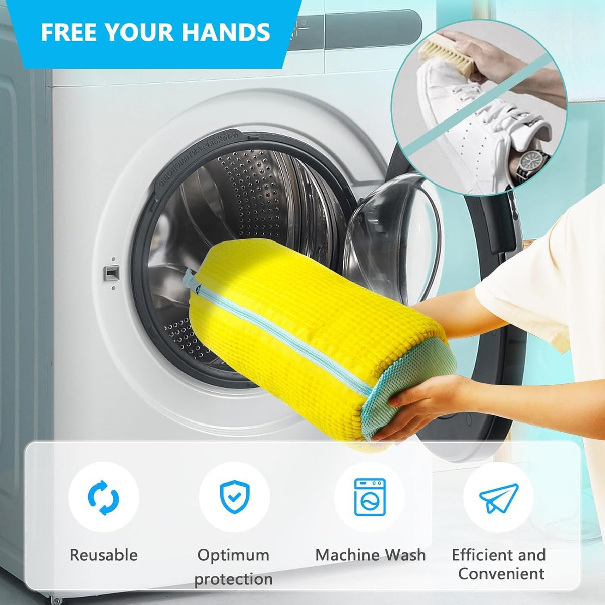 Reusable Shoe WashBag