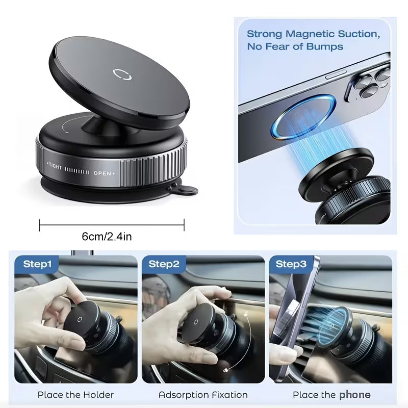 Adjustable Magnetic Suction Cup Phone Holder