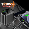 120W Fast Retractable Car Charger