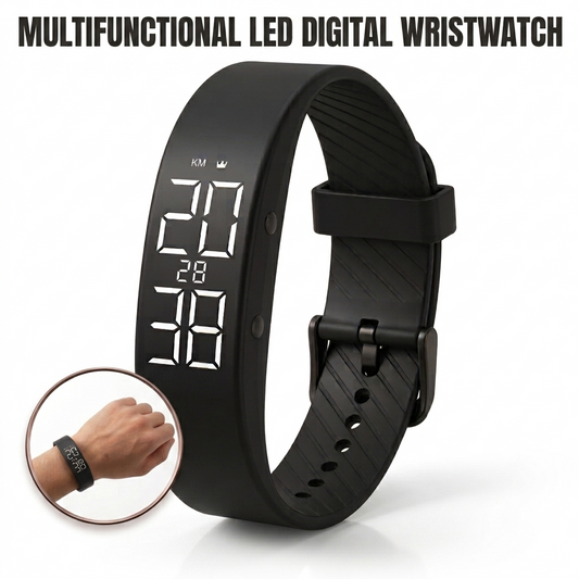 Multifunctional LED Digital Wristwatch