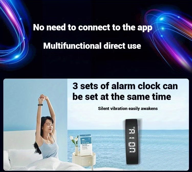 Multifunctional LED Digital Wristwatch
