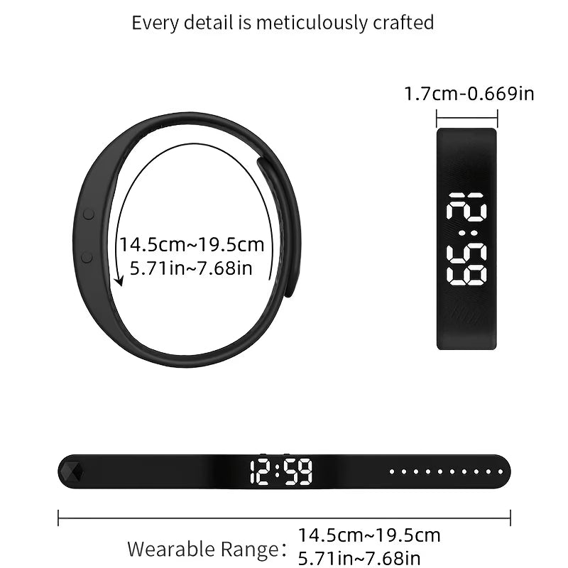 Multifunctional LED Digital Wristwatch