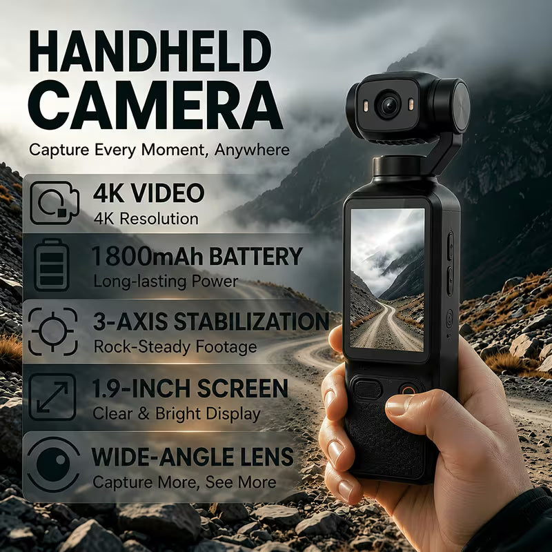 4K Outdoor Portable Handheld Camera