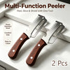 2pcs Multifunctional Stainless Steel Vegetable Peeler