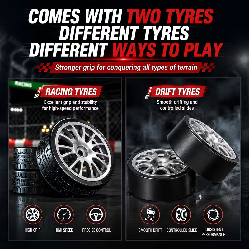 1:20 Scale 4WD RC Drift Car
