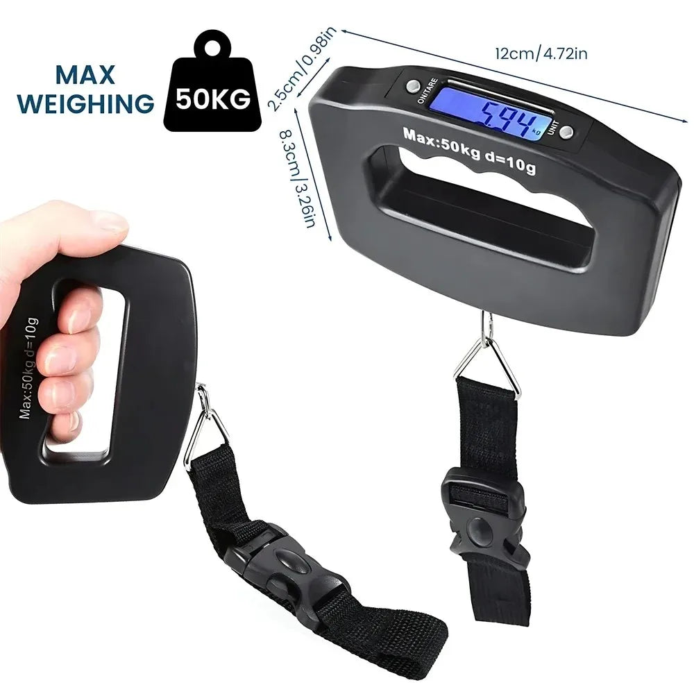 Digital Luggage Scale – 50kg Portable Travel Scale with Backlight