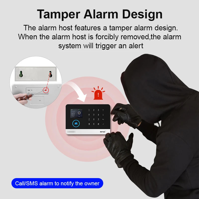 4G/WiFi Smart Home Alarm System – Wireless Security
