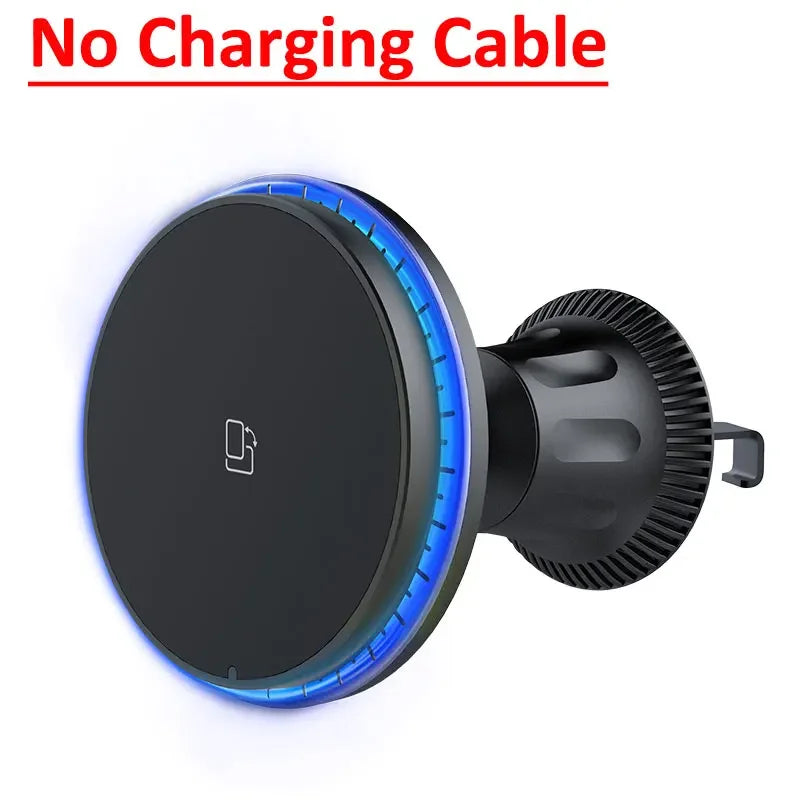 Magnetic Car Wireless Charger – RGB, MagSafe Compatible
