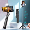 Selfie Stick Tripod with Beauty LED Light – Bluetooth Remote