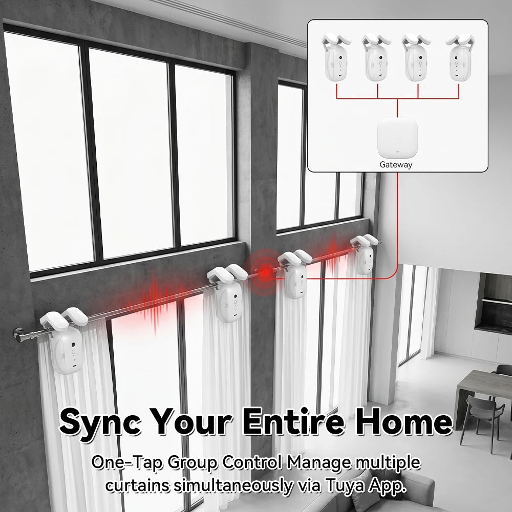 Smart Curtain Robot – Zigbee 3.0, Voice & App Control