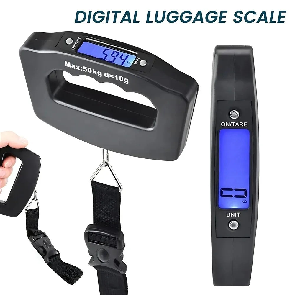 Digital Luggage Scale – 50kg Portable Travel Scale with Backlight