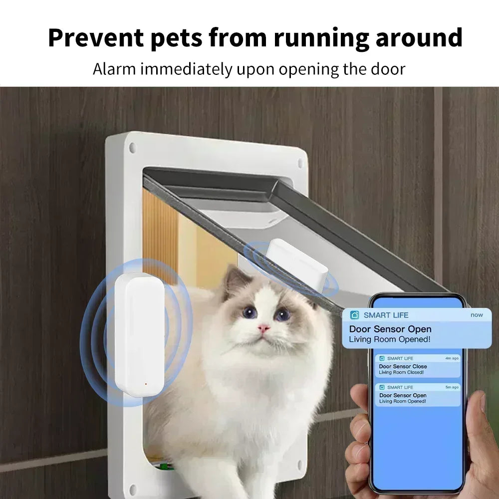 Smart Door & Window Sensor – Tuya WiFi/Zigbee