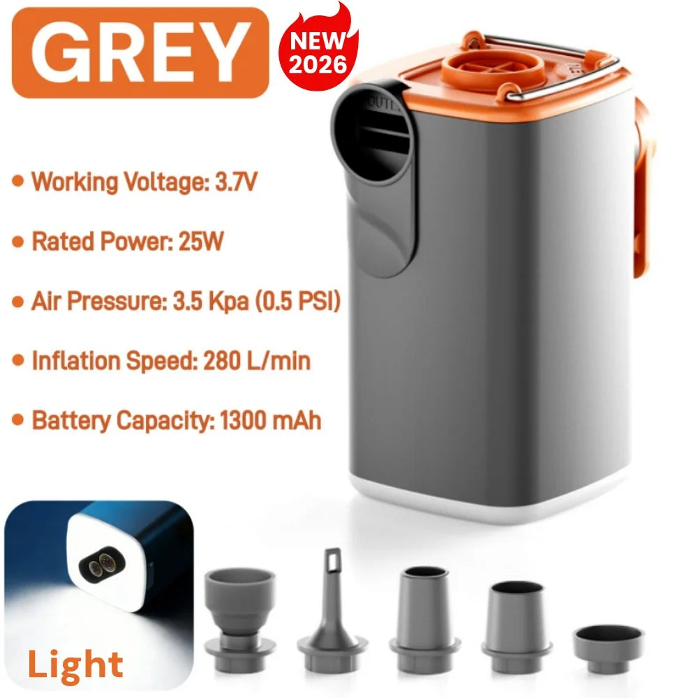 Mini Portable Air Pump – USB Rechargeable Vacuum Bag Inflator/Deflator