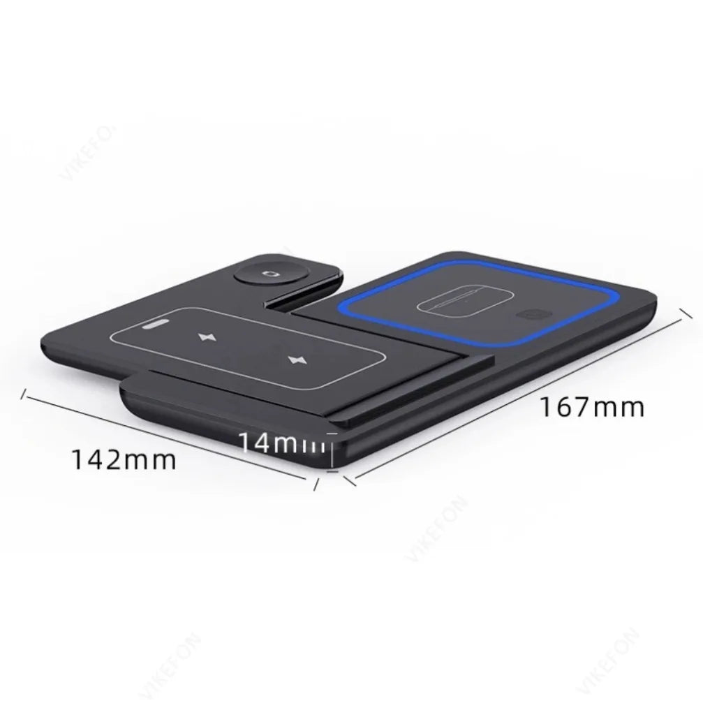Foldable 3-in-1 Wireless Charging Station