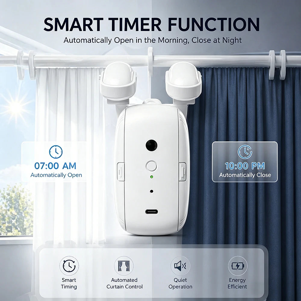 Smart Curtain Robot – Zigbee 3.0, Voice & App Control