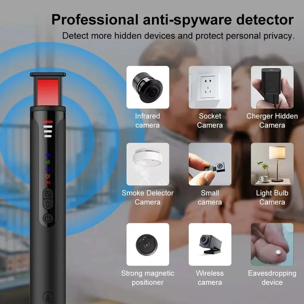Anti-Spy Detector – Hidden Camera, GPS & RF Signal Finder