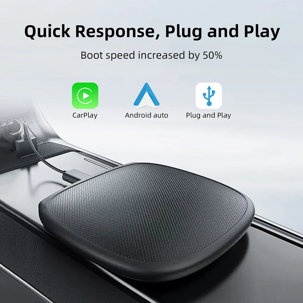 Android 13 CarPlay AI Box – Qualcomm SM6115 8-Core, 4GB+64GB, Wireless CarPlay & Android Auto