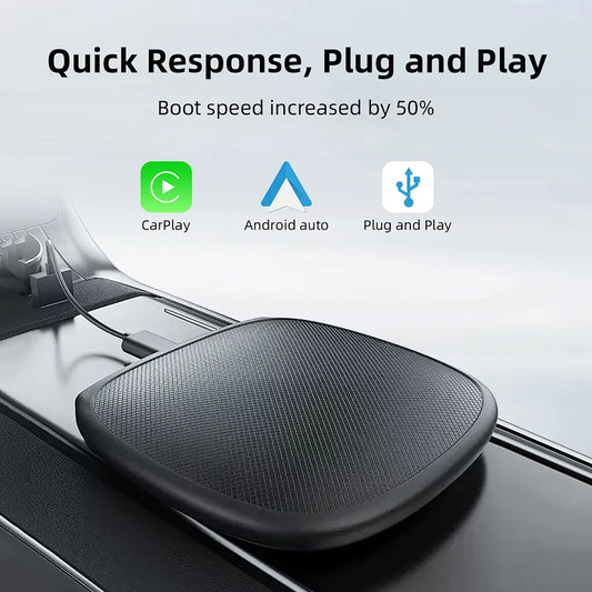 Android 13 CarPlay AI Box – Qualcomm SM6115 8-Core, 4GB+64GB, Wireless CarPlay & Android Auto