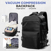 Vacuum Compression Travel Backpack – Expandable Laptop Bag with Space-Saving Design