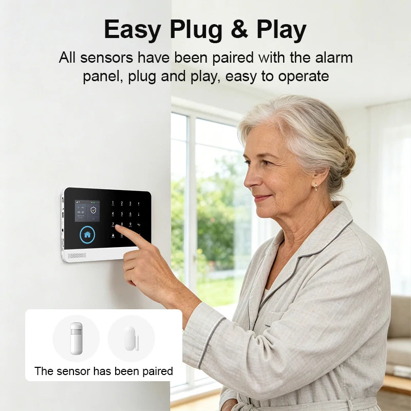 4G/WiFi Smart Home Alarm System – Wireless Security