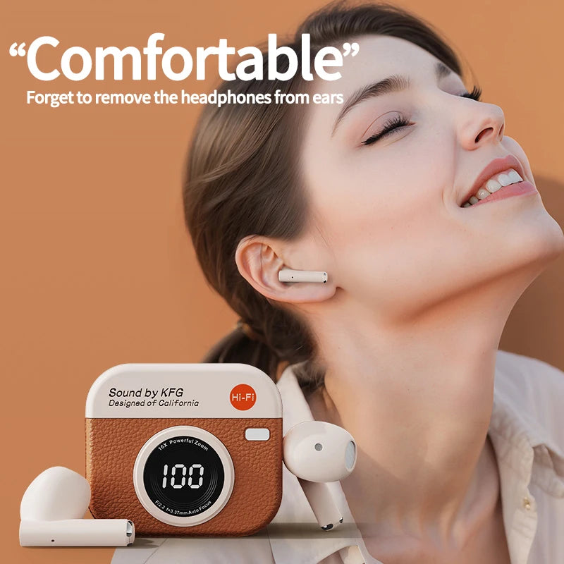 Wireless Sport Headphones – 24H Battery, LED Display, Waterproof