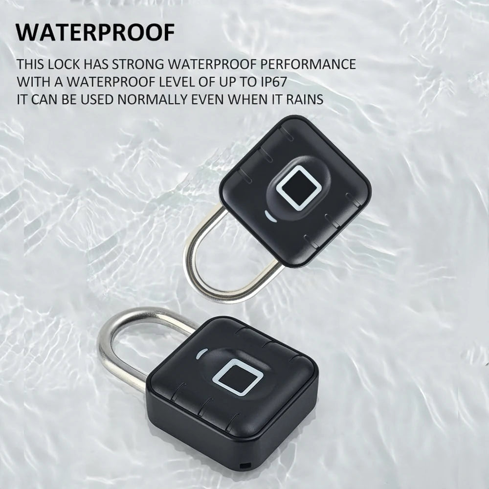 Smart Luggage Lock – Tuya Fingerprint & Bluetooth, IP67 Waterproof
