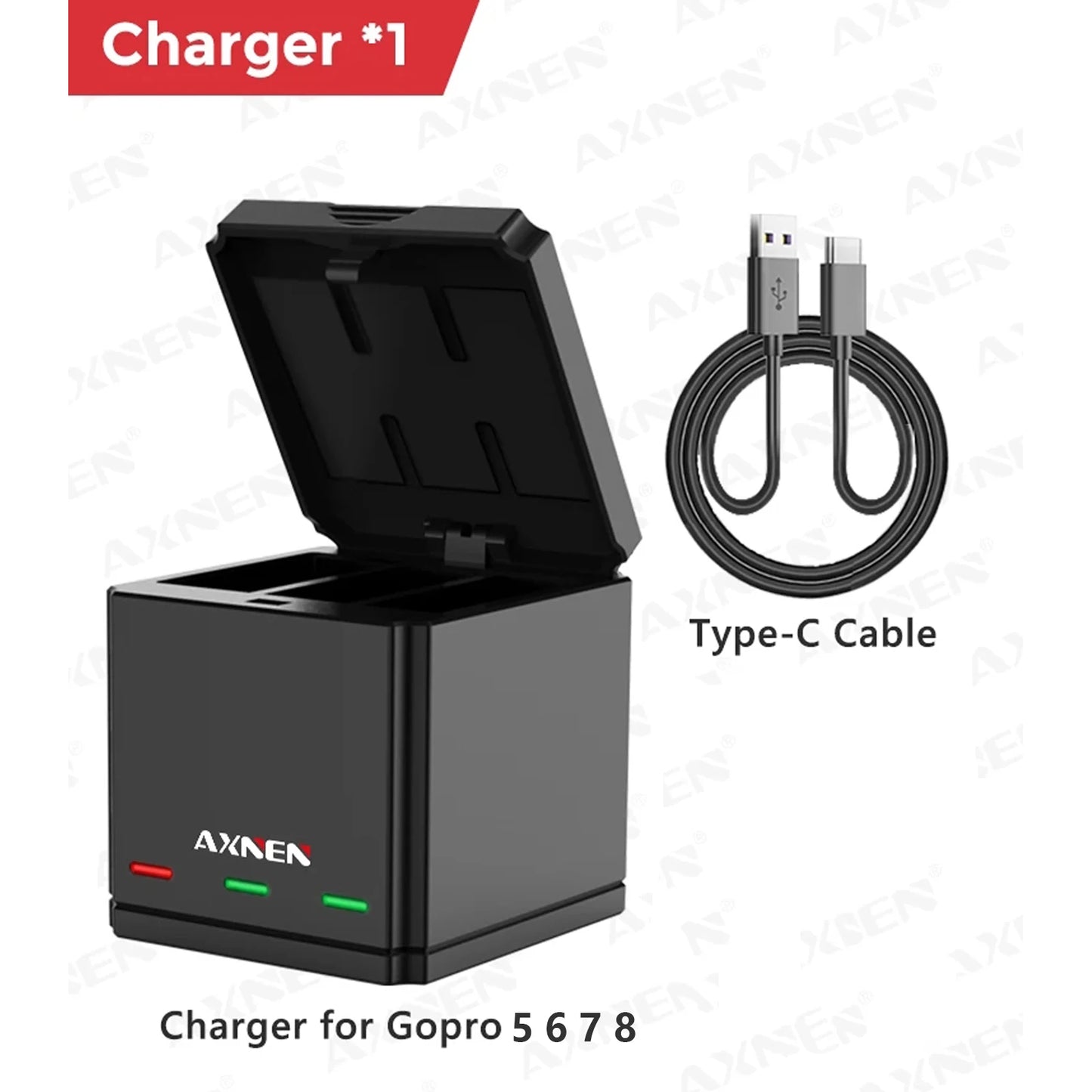 Portable Triple Battery Charger for GoPro Hero 5–12 – Travel Action Camera Charger