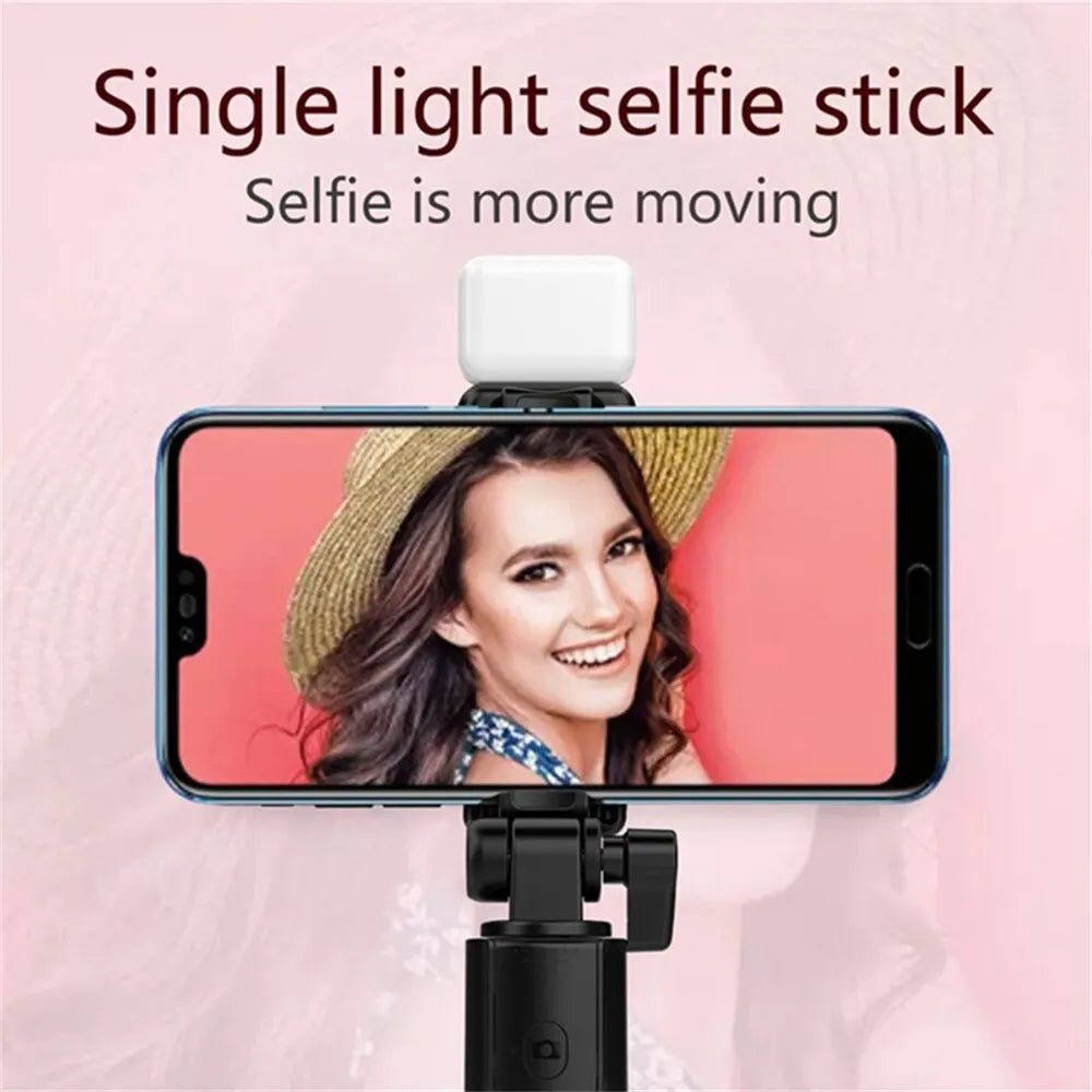 Selfie Stick Tripod with Beauty LED Light – Bluetooth Remote