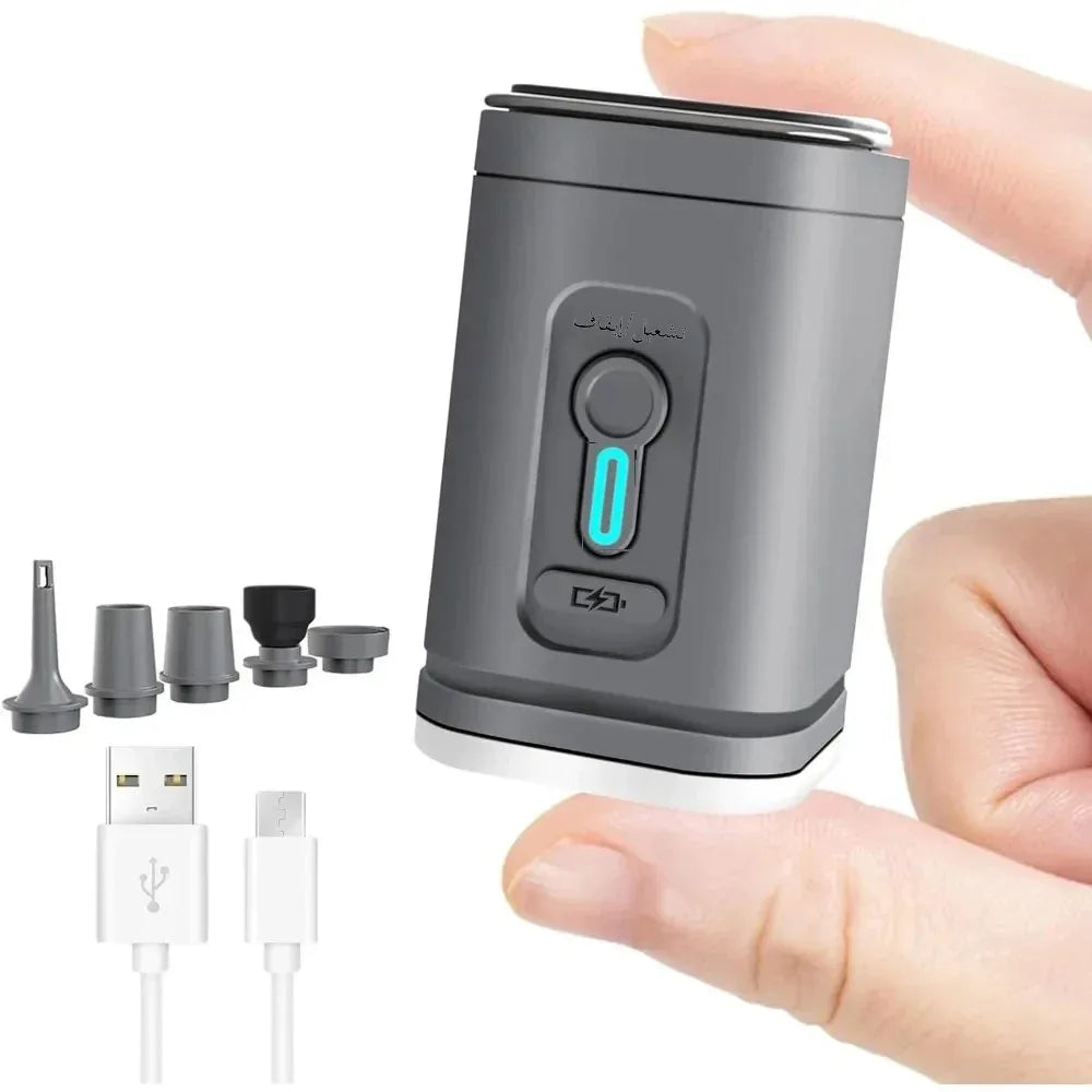 Mini Portable Air Pump – USB Rechargeable Vacuum Bag Inflator/Deflator