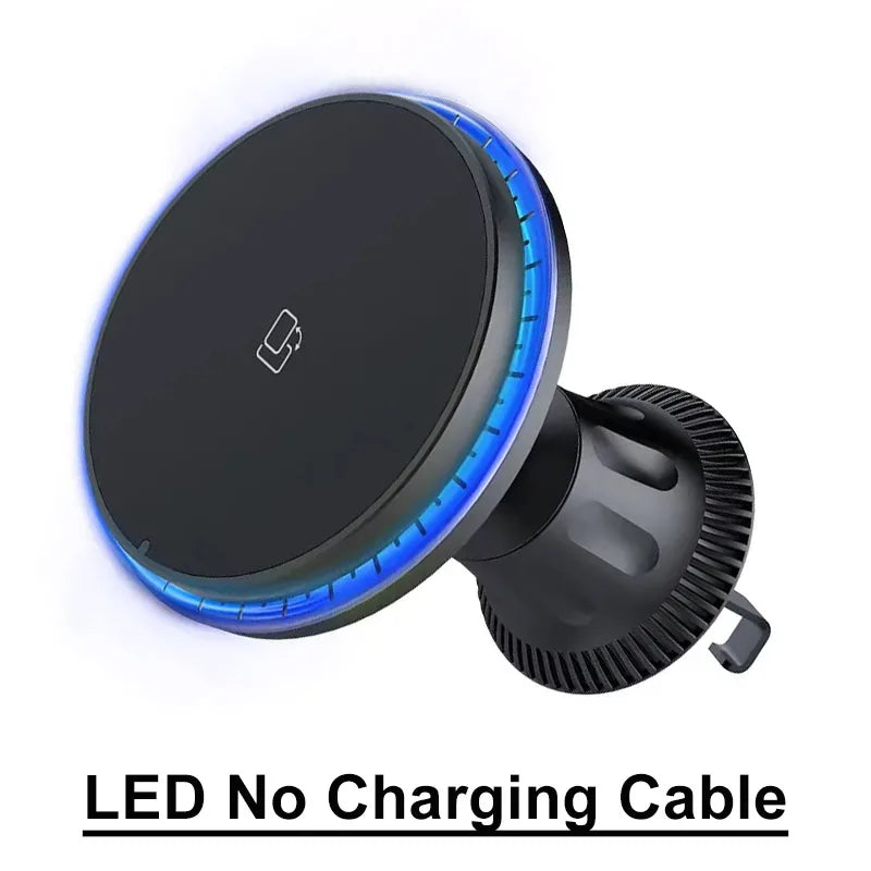 Magnetic Car Wireless Charger – RGB, MagSafe Compatible