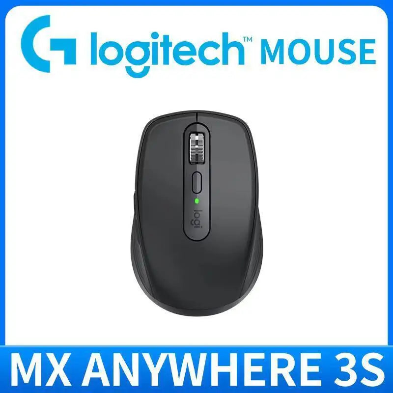 Logitech MX Anywhere 3S Travel Mouse – 8K DPI, 3-Device Bluetooth, Quick Charge