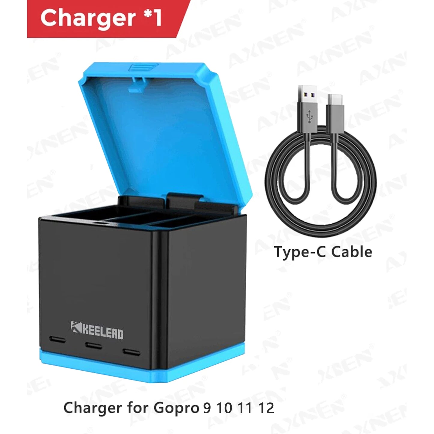 Portable Triple Battery Charger for GoPro Hero 5–12 – Travel Action Camera Charger