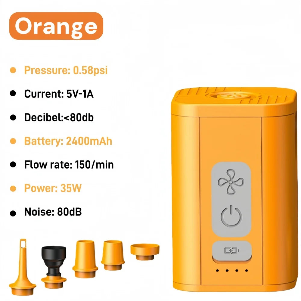 Mini Portable Air Pump – USB Rechargeable Vacuum Bag Inflator/Deflator