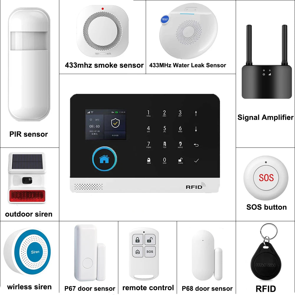 4G/WiFi Smart Home Alarm System – Wireless Security