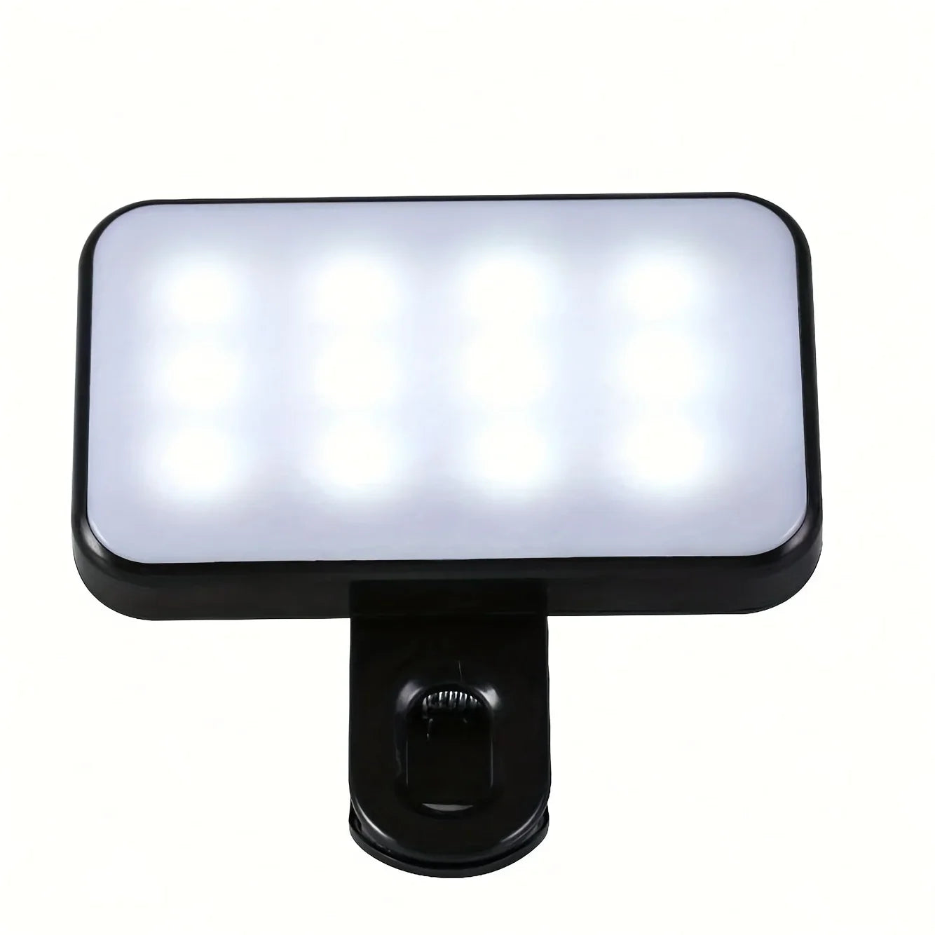 Clip-On Selfie Ring Light – 3 Color Modes, Rechargeable