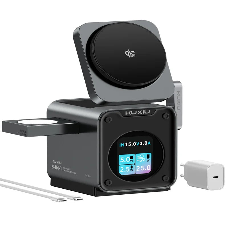KUXIU 3-in-1 Wireless Charging Station